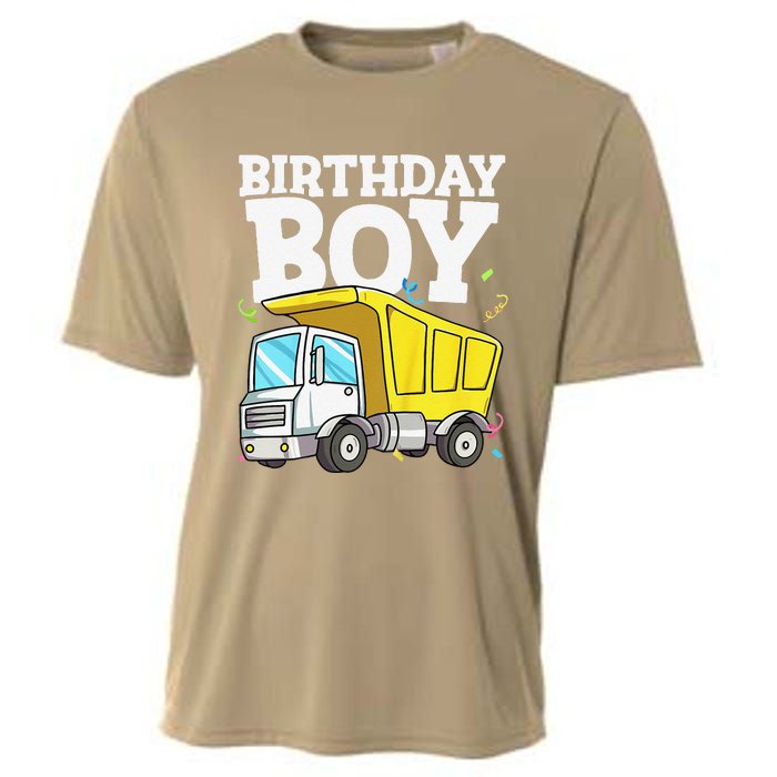 Funny Birthday Construction Truck Theme Party Cooling Performance Crew T-Shirt