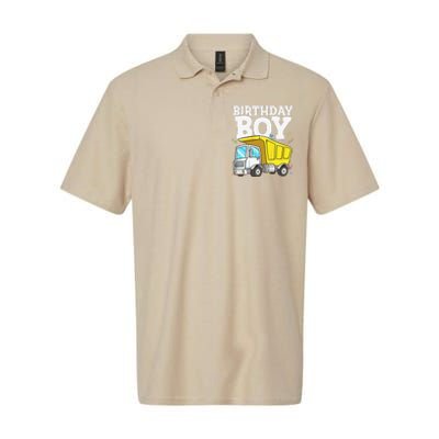 Funny Birthday Construction Truck Theme Party Softstyle Adult Sport Polo