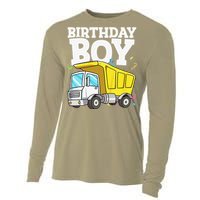 Funny Birthday Construction Truck Theme Party Cooling Performance Long Sleeve Crew