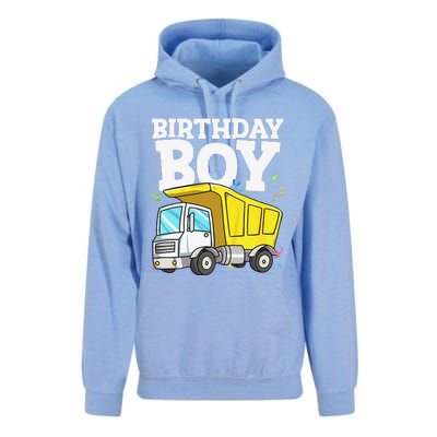 Funny Birthday Construction Truck Theme Party Unisex Surf Hoodie