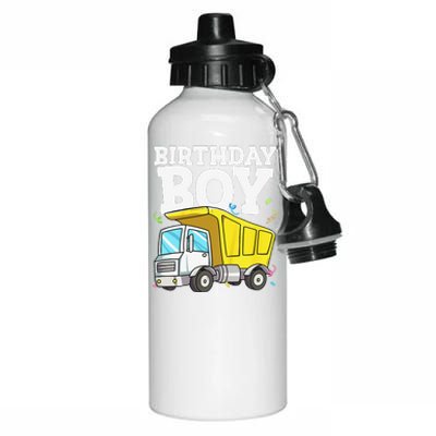 Funny Birthday Construction Truck Theme Party Aluminum Water Bottle