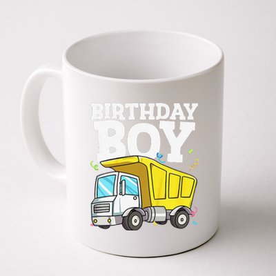 Funny Birthday Construction Truck Theme Party Coffee Mug