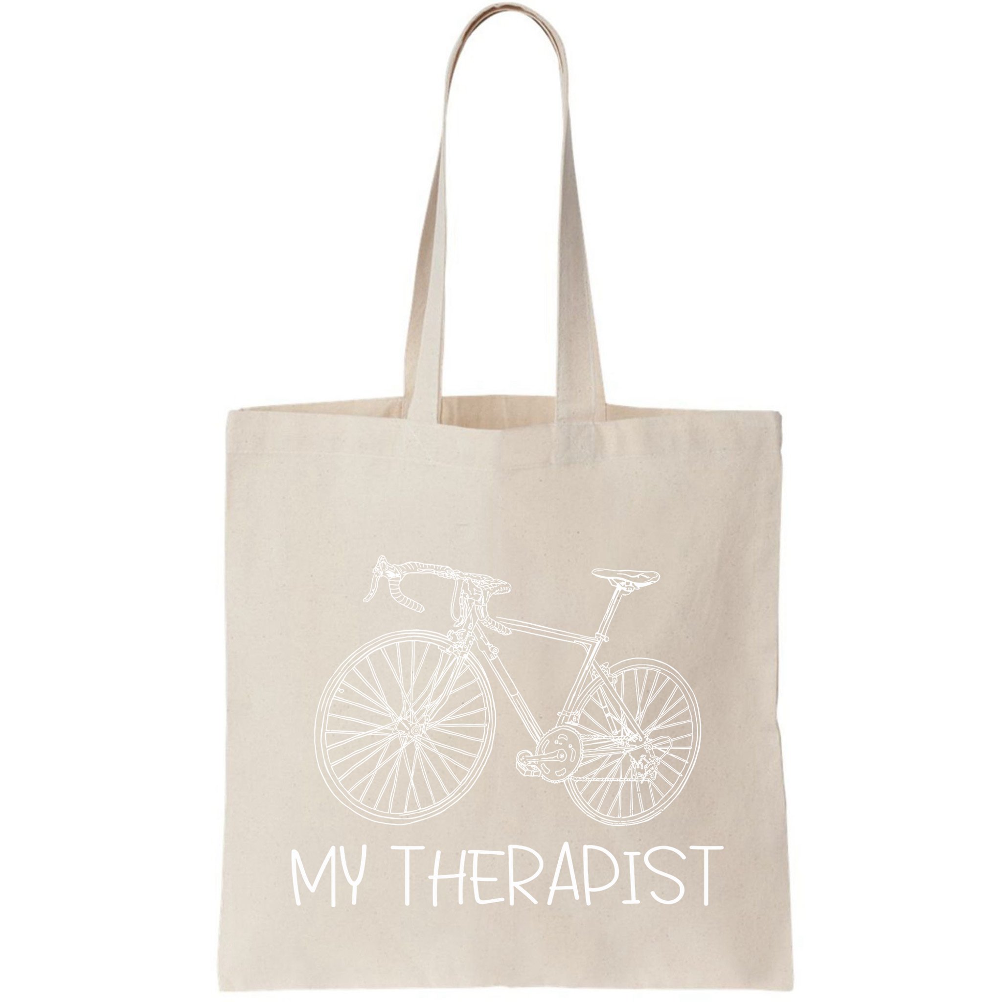 Funny Bicycle Cyclist Road Bike My Therapis Bag