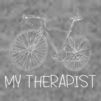 Funny Bicycle Cyclist Road Bike My Therapis Toddler Hoodie
