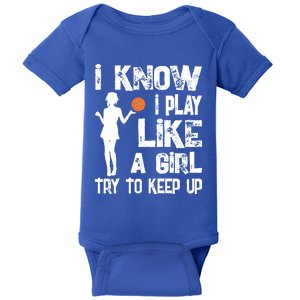 Funny Basketball Cute Gift For Teen Dad Mom And Son Baby Bodysuit