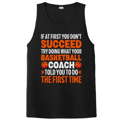 Funny Basketball Coaching For Mom Dad Papa Mama Gift PosiCharge Competitor Tank