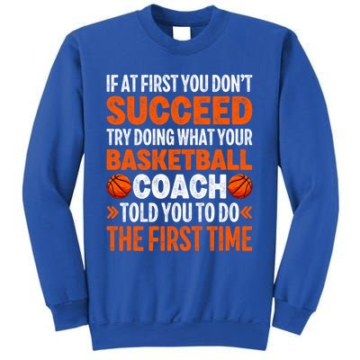 Funny Basketball Coaching For Mom Dad Papa Mama Gift Sweatshirt