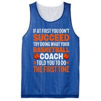 Funny Basketball Coaching For Mom Dad Papa Mama Gift Mesh Reversible Basketball Jersey Tank