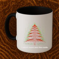 Funny Binary Christmas Tree Cool Computer Programmer Coffee Mug