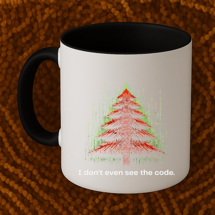 Funny Binary Christmas Tree Cool Computer Programmer Coffee Mug