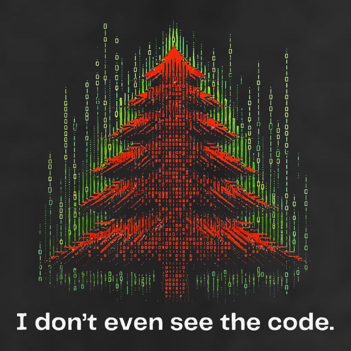 Funny Binary Christmas Tree Cool Computer Programmer Knit Cap Winter Beanie
