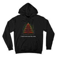 Funny Binary Christmas Tree Cool Computer Programmer Tall Hoodie