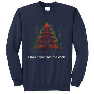 Funny Binary Christmas Tree Cool Computer Programmer Sweatshirt