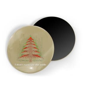 Funny Binary Christmas Tree Cool Computer Programmer Magnet