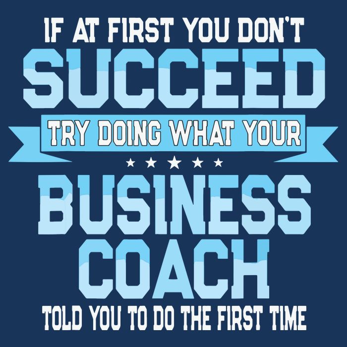 Fun Business Coach Quote Gift 7 Panel Mesh Trucker Snapback Hat