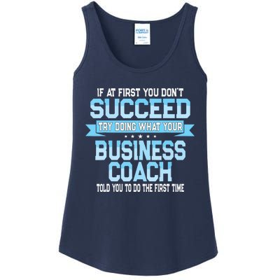 Fun Business Coach Quote Gift Ladies Essential Tank