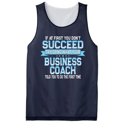 Fun Business Coach Quote Gift Mesh Reversible Basketball Jersey Tank