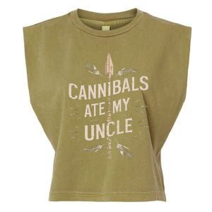 Funny Biden Cannibals Ate My Uncle Garment-Dyed Women's Muscle Tee