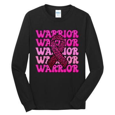 Fight Breast Cancer Awareness Warrior Ribbon Tall Long Sleeve T-Shirt