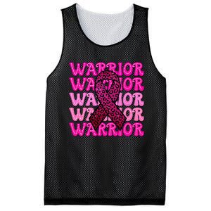 Fight Breast Cancer Awareness Warrior Ribbon Mesh Reversible Basketball Jersey Tank