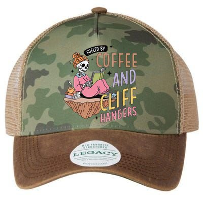 Fueled By Coffee And Cliff Hangers Funny Design Legacy Tie Dye Trucker Hat