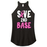 Funny Breast Cancer Awareness Month Save Second 2nd Base Women's Perfect Tri Rocker Tank