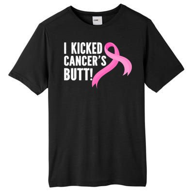 Funny Breast Cancer I Kicked Cancers Butt Design Tall Fusion ChromaSoft Performance T-Shirt