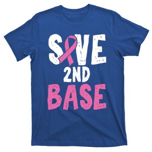 Funny Breast Cancer Awareness Month Save Second 2nd Base Gift T-Shirt