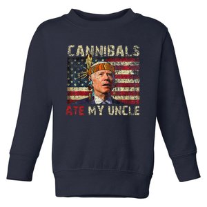 Funny Biden Cannibals Ate My Uncle Toddler Sweatshirt