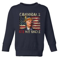 Funny Biden Cannibals Ate My Uncle Toddler Sweatshirt