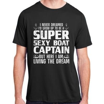 Funny Boat Captain Boating Adult ChromaSoft Performance T-Shirt