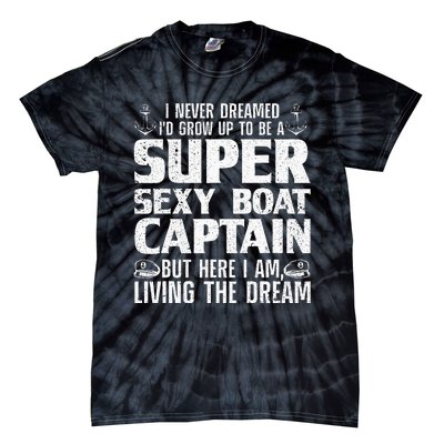 Funny Boat Captain Boating Tie-Dye T-Shirt