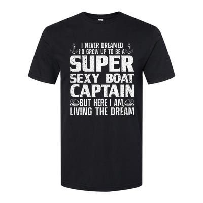 Funny Boat Captain Boating Softstyle CVC T-Shirt