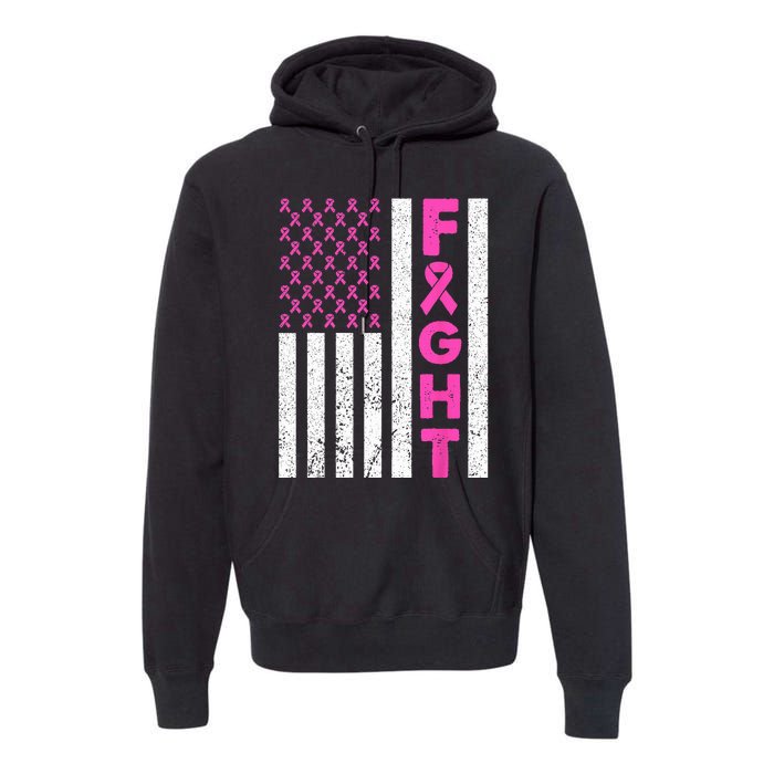 Fight Breast Cancer Breast Cancer Awareness Items Premium Hoodie