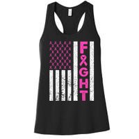 Fight Breast Cancer Breast Cancer Awareness Items Women's Racerback Tank