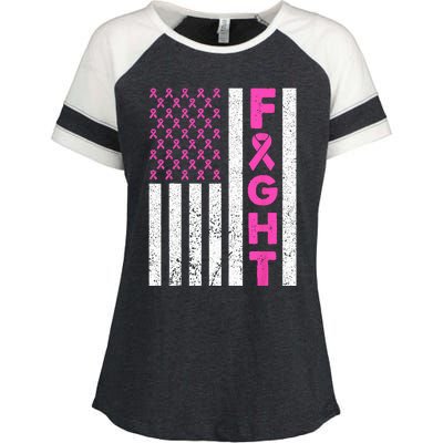 Fight Breast Cancer Breast Cancer Awareness Items Enza Ladies Jersey Colorblock Tee