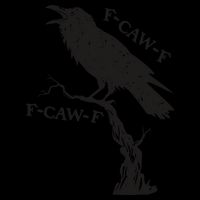 F-Caw-F Black Crow Pun Funny Bird Cawing Grunge City Backpack