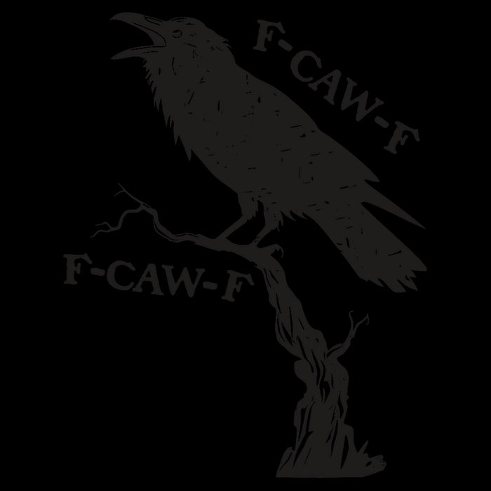 F-Caw-F Black Crow Pun Funny Bird Cawing Grunge City Backpack
