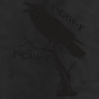 F-Caw-F Black Crow Pun Funny Bird Cawing Grunge 25L Jumbo Tote