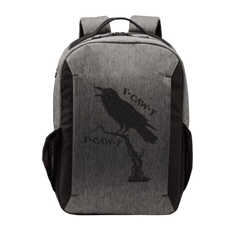 F-Caw-F Black Crow Pun Funny Bird Cawing Grunge Vector Backpack