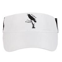 F-Caw-F Black Crow Pun Funny Bird Cawing Grunge Adult Drive Performance Visor