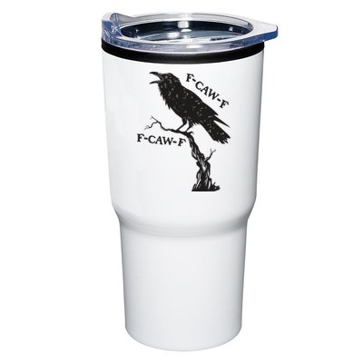 F-Caw-F Black Crow Pun Funny Bird Cawing Grunge Tumbler