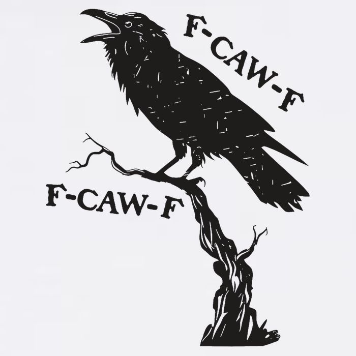 F-Caw-F Black Crow Pun Funny Bird Cawing Grunge Youth Performance Sprint T-Shirt