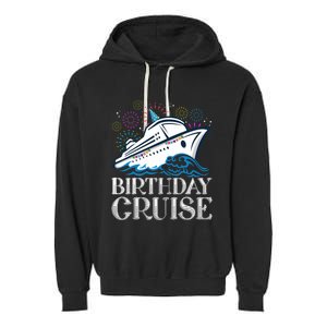 Funny Birthday Cruise Garment-Dyed Fleece Hoodie