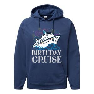 Funny Birthday Cruise Performance Fleece Hoodie