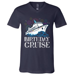 Funny Birthday Cruise V-Neck T-Shirt