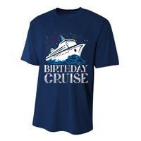 Funny Birthday Cruise Performance Sprint T-Shirt