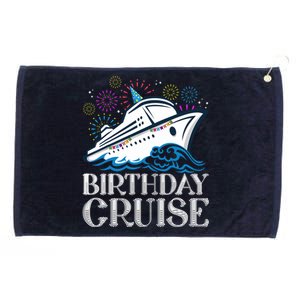 Funny Birthday Cruise Grommeted Golf Towel