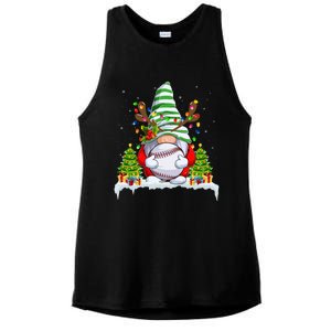 Funny Baseball Christmas Ugly Sweater Baseball Xmas Outfit Gift Ladies PosiCharge Tri-Blend Wicking Tank