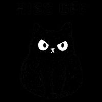 Funny Black Cat Hiss Off Meow Cat 16 in Basic Backpack